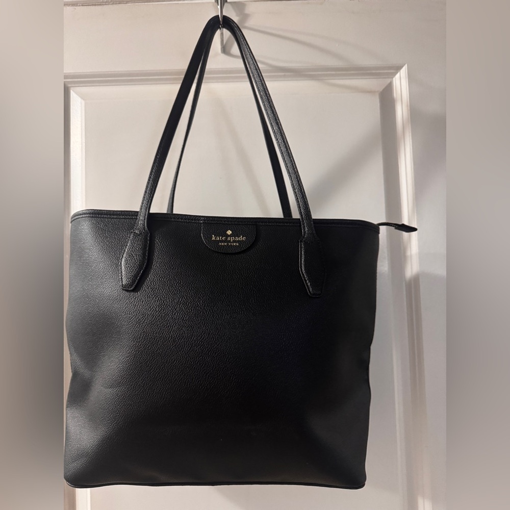 kate spade Black Bleeker large Leather Tote Bag